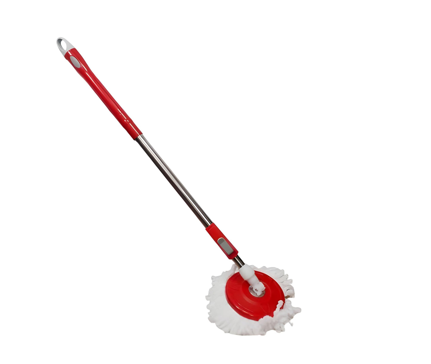 MAPPERZ Stainless Steel Mop 360 Degree Rotating Pole Microfiber Floor Cleaning Round Mop Pochha Versatile Home Cleaning Tool with Adjustable Stick Rod (Pack of 1)