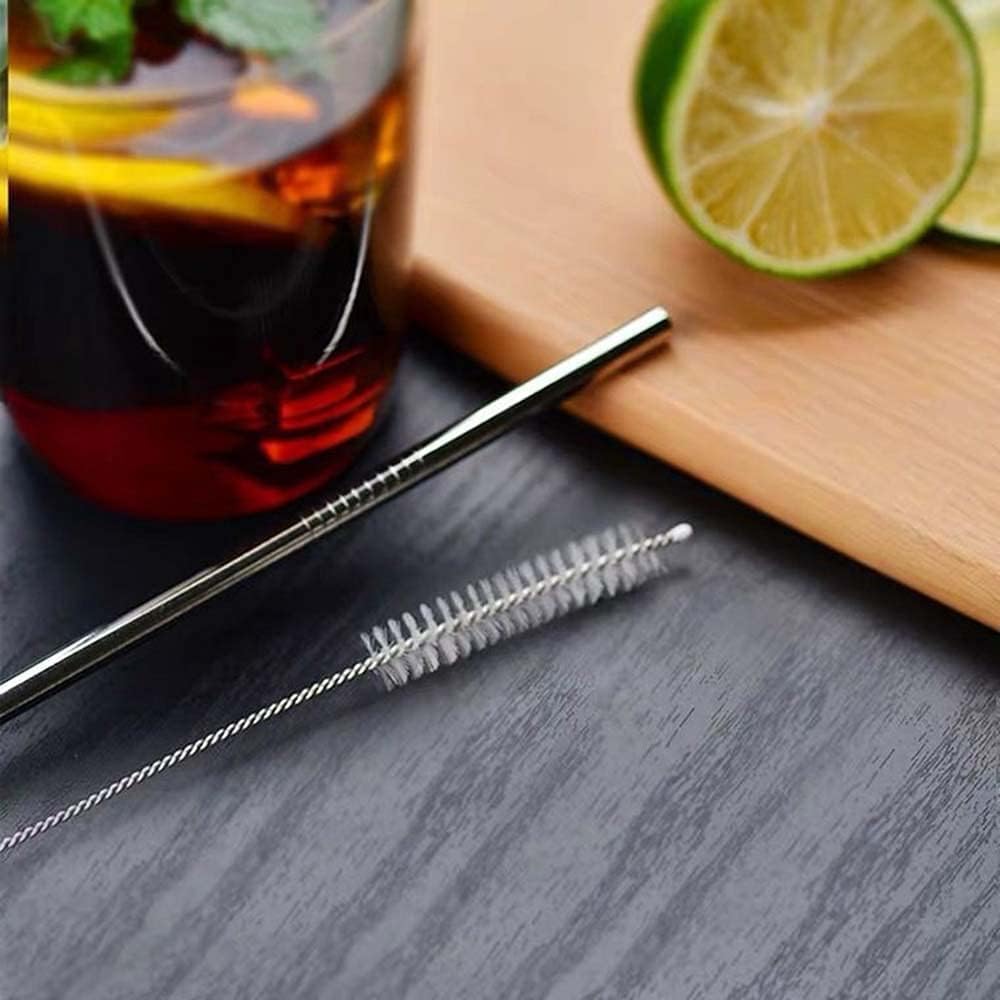 MAPPERZ Colourful Silicone Straws Cleaning Brush, Reusable Bendy Straws, Silicone Straws for Kids - Safe, Kid Friendly, and Easy to Clean