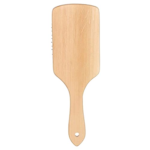 MAPPERZ Wooden Paddle Hair Brush with Ball Tip Bristles For Grooming, Straightening, Smoothing Hair for Men and Women (Brown)