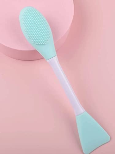 MAPPERZ Silicone Face Brush for Applying Face Packs/Facial Cleansing Brush/Handheld Face Wash Brush for Pore Cleansing, Gentle Exfoliating/Removing Blackhead Brush
