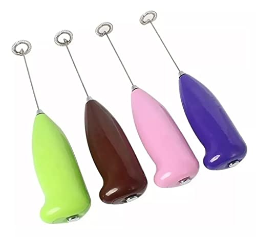 MAPPERZ Multicolored Mini Coffee Milk Egg Beater Electric Foam Hand Blender Mixer Classic Sleek Design Froth Whisker Latte Maker for Milk, Coffee, Beater, Juice, Café Latte, Cappuccino