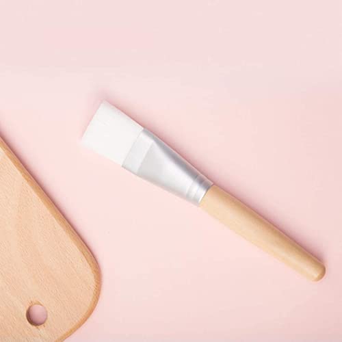 Mapperz Face Mask Brush, Bleach Brush With Soft Bristle, Face Mask And Bleach Apply Brush For Women,Facial Application Brush Cosmetic Tools with Wood Handle for Skin Care Mask Applicator- Multicolor