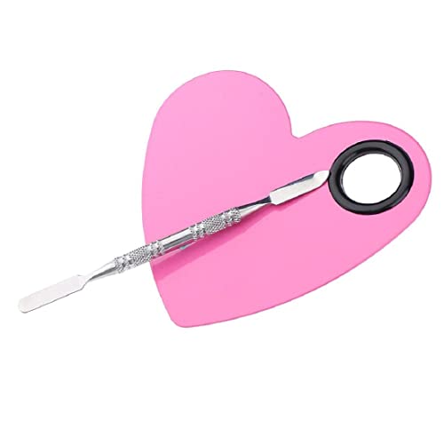 Mapperz Stainless Steel Womens Professional Cosmetic Makeup Mixing Plate with Spatula Tool