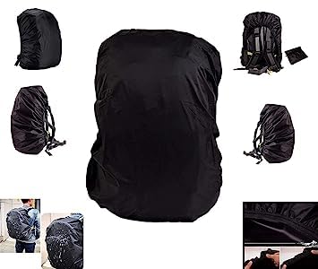 MAPPERZ Waterproof Backpack Cover with Pouch Backpack Dust and Rain Protector for School College Office and Trekking Bags (30L-35L)
