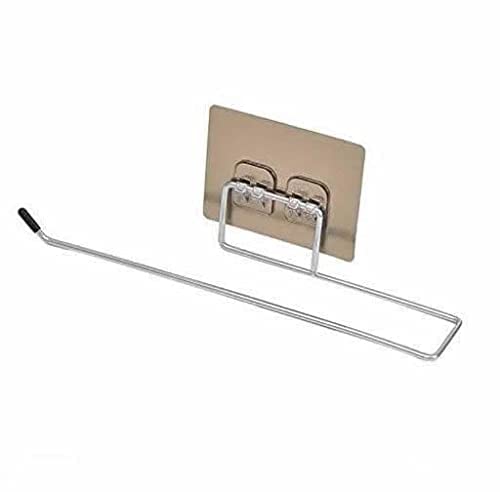MAPPERZ Stainless Steel Tissue Hanger Wall Mount Towel Hanging Holder with Magic Adhesive Pad Paper Roll Holder Tissue Paper Stand Towel Bar Hanger (2)