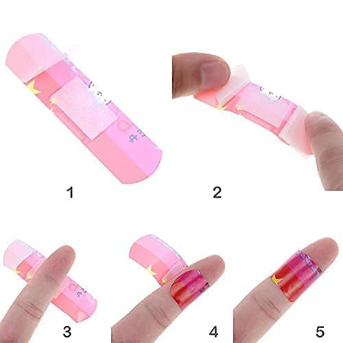 MAPPERZ Self Adhesive Non Toxic Printed Bandage | Cute Printed Cartoon Waterproof Band Emergency Bandage Kit For Kids/Children, Pack Of 20