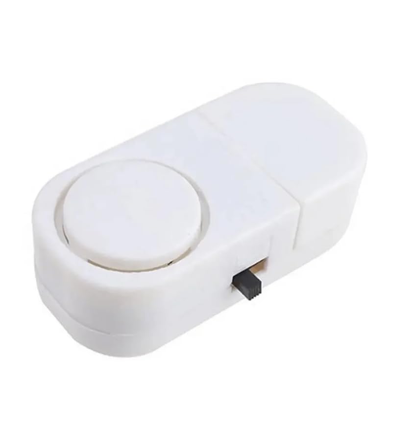 MAPPERZ Wireless Door Window Security Burglar 105 Decibel Door Bell with Magnetic Sensor for Home Office (White)
