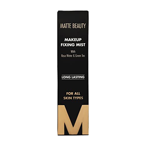 MAPPERZ Makeup Fixing Mist with Rose Water & Green Tea/Face Makeup Spray Long lasting Misty Finish Professional Makeup Fixer Spray for Face Makeup, 100ml