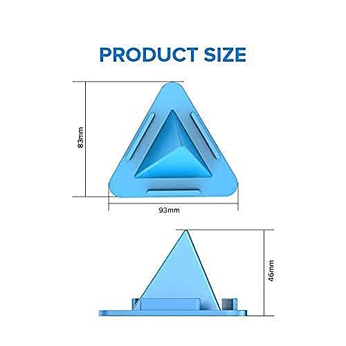 MAPPERZ Univeral Portable Three-Sided Pyramid Shape Desktop/Table Mobile Holder Stand Compatible with All Mobile Phone
