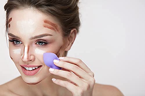 MAPPERZ Makeup Cotton Pad Applicator Sponge Blender Face Powder/Fashion Beauty Care - Pack of 6 (Multicolor)