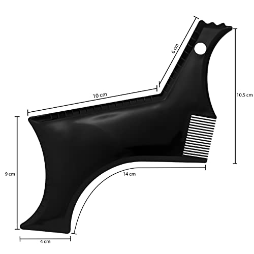 MAPPERZ Beard Shaper Tool For Men with Comb For Home And Salon Use/Beard Shaper For Men-Two Ways