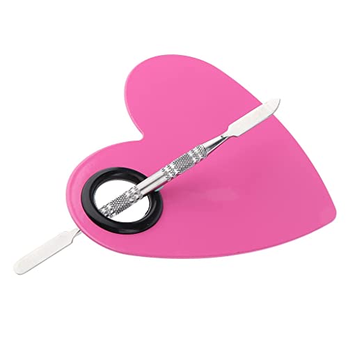 Mapperz Stainless Steel Womens Professional Cosmetic Makeup Mixing Plate with Spatula Tool