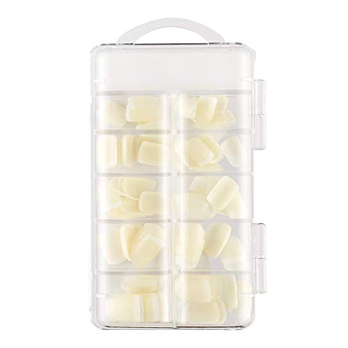 Mapperz false nails | artificial nails with glue | artificial nails set natural | Artificial Nails Set With Glue | Acrylic Nails Set Of 100 Pcs and Artificial Nail Glue 3 gram Artificial Nails Reusable