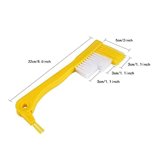 MAPPERZ Window Frame Cleaning Dust 3 Stepped Sash Brush with Mini Brush - Multicolor