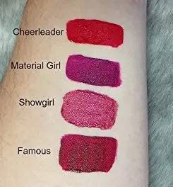 MAPPERZ Professional Makeup Liquid Matte Minis Lipstick Red Edition, Pack of 4 (Multicolor)