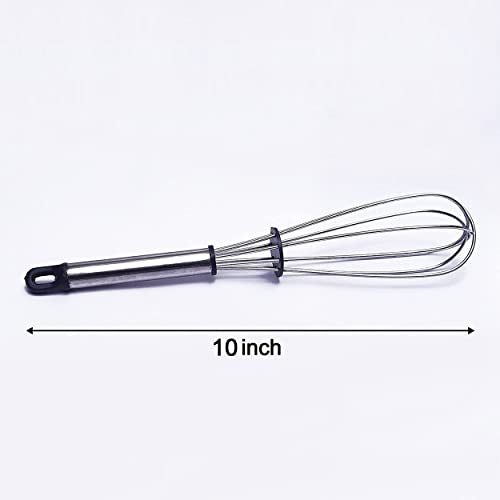 MAPPERZ Stainless Steel Whisk for Blending, Whisking, Beating and Stirring, Enhanced Version Balloon Wire Whisk,Random Color, Pack of 1