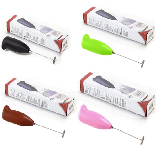 MAPPERZ Multicolored Mini Coffee Milk Egg Beater Electric Foam Hand Blender Mixer Classic Sleek Design Froth Whisker Latte Maker for Milk, Coffee, Beater, Juice, Café Latte, Cappuccino