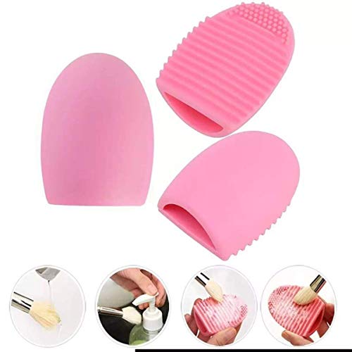 Mapperz Makeup Brush Cleaning Pad Makeup Brush Cleaner Cleaning Tool Eco-Friendly Silicone Makeup Brush Cleaner - Pink
