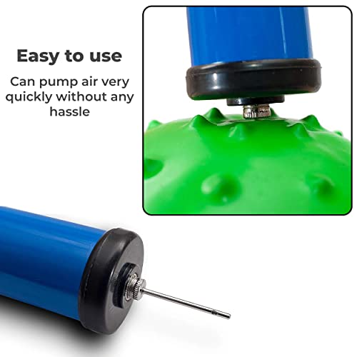 MAPPERZ Ball Air Pump with 1 Needles for Football, Volleyball, Basketball Etc - Multicolor Pack of 1