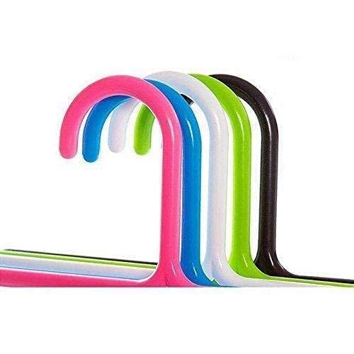 MAPPERZ 5 Layer Heavy Duty Multipurpose Hanger with Extra Side Hooks for Dupatta/Tie Cloth Rack Multilayer Storage Scarf Tie Rack Hanger (Multicolor)