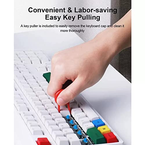 MEETO 5 in 1 Soft Brush Keyboard Cleaner with Multi-Function Computer Cleaning Tools Kit, Corner Gap Duster.