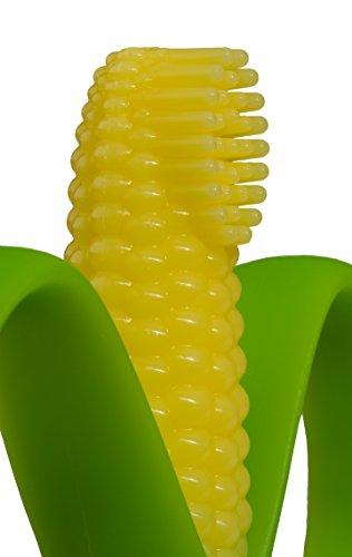 MAPPERZ Baby Banana - Corn Cob Toothbrush, Training Teether Tooth Brush for Infant Baby and Toddler