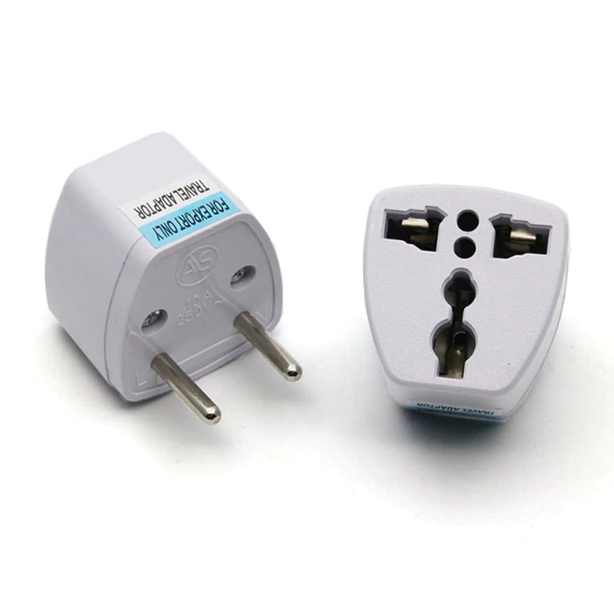 MAPPERZ Universal Travel Adapter/Plug 3-Hole Adaptor Plug Swiss Plug to Universal Socket Travel Plug Adapter - Multicolor