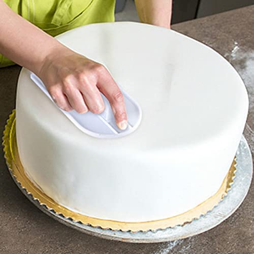 MAPPERZ Plastic Cake Smoother Polisher/Cake Decorating Baking Icing Smoother/Fondant Smoother DIY Baking Tools
