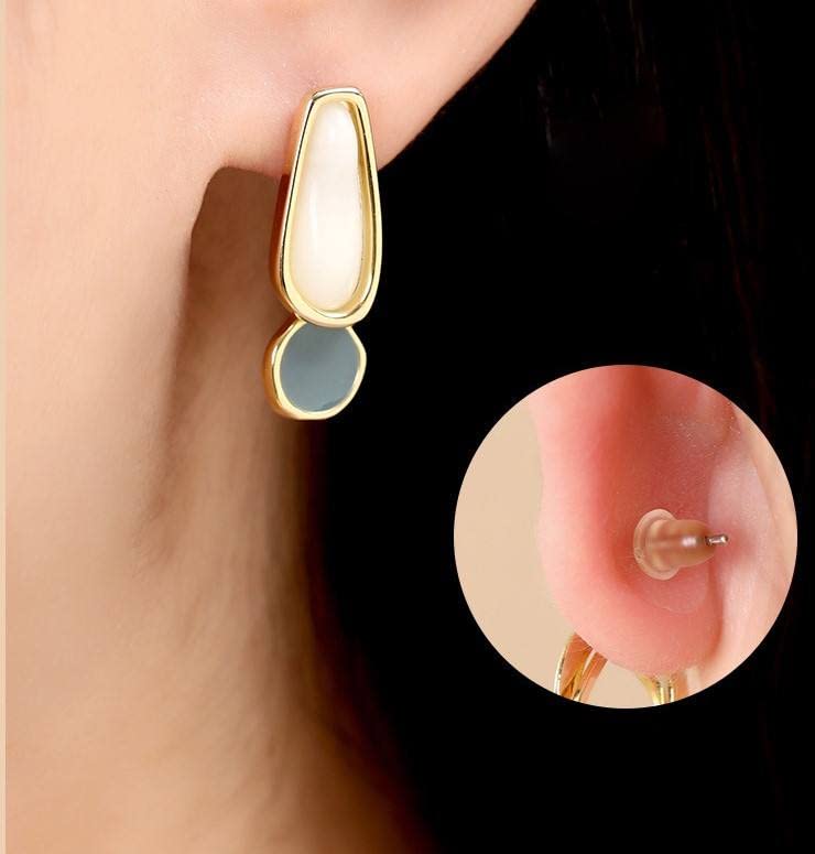 MAPPERZ Ear Lobe Support Patches, Waterproof Earring Patches, Invisible Earring Backs For Droopy Ears Against Tearing, Ear Care Products for Torn-Stretched Ear Lobes, Provide Relief, Pack Of 20 Dots