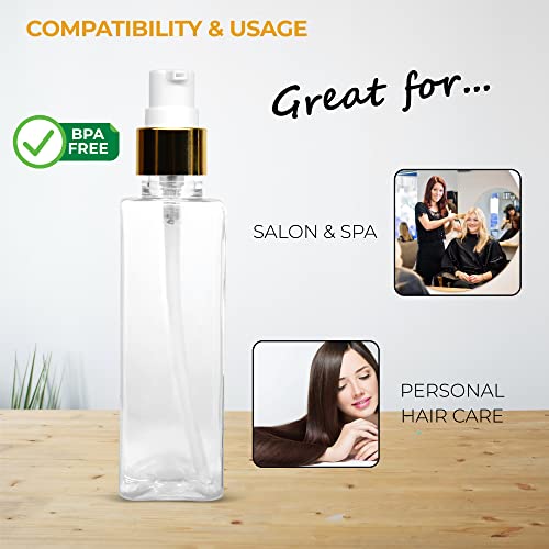 MAPPERZ Square Bottle with Golden Spray