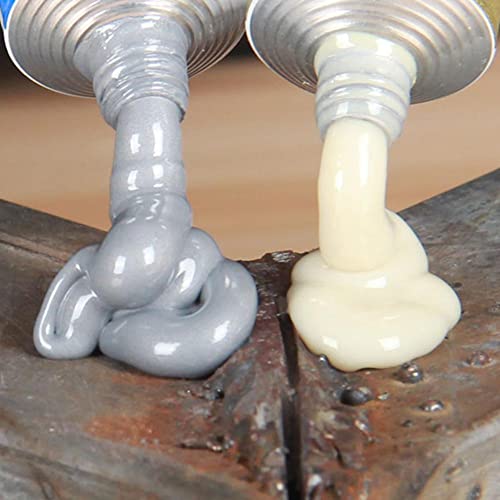 MAPPERZ Metal Repair Paste Set, Cast Iron Repair, Permanent Metal Bonding Paste For Metal Plastic Wood Liquid Epoxy Heavy Duty Glue, Home Use Permanent Miracle Welding Heat Resistant Glue, Pack Of 1