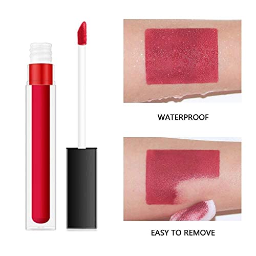 MAPPERZ LIpstick Set of 12/ Super Matte Mini Lipstick/Velvety Long Lasting High Pigmented Multicoloured Waterproof Liquid Lipsticks for Women and Girls - Set 12