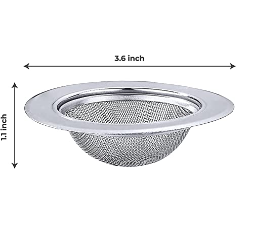 MAPPERZ Non Stick Stainless Steel Sink Strainer Kitchen Drain Basin Basket Filter Stopper Drainer / Jali