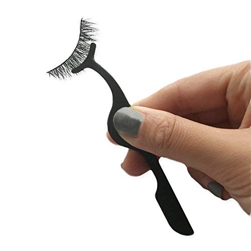 MAPPERZ Stainless Steel False Eyelashes Extension Applicator Tool Fish Tail Clip Auxiliary Clip Tweezers Nipper Tool