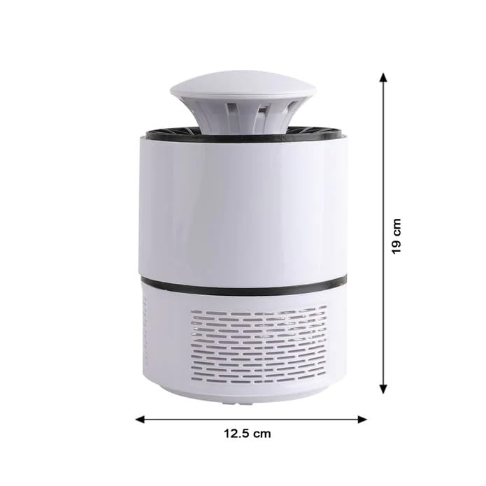 MAPPERZ Electronic Mosquito Killer Lamps Insect Bat Protection Killer Trap with Rechargeable Electric Fly Bugs Trap Bat for Home Bedroom Kitchen (Black)
