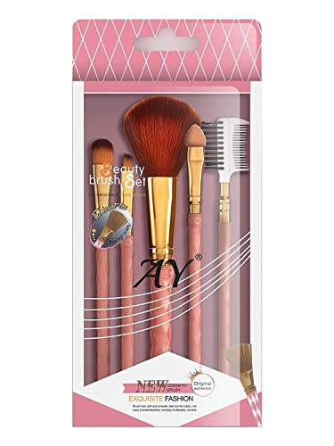 MAPPERZ Professional Make Up Brush Set/Synthetic Makeup Brush Set Foundation Blending Blush Face (Pack of 5) (Multi colour)