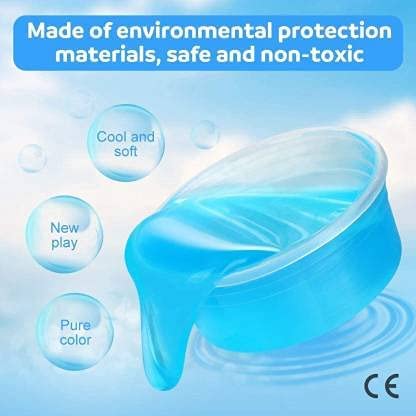 MAPPERZ Crystal Slime Multicolor Putty Toy for Kids Clay/ Slimes Stress Relief Toy for Kids Best Gift Mud Slime - Pack of 2