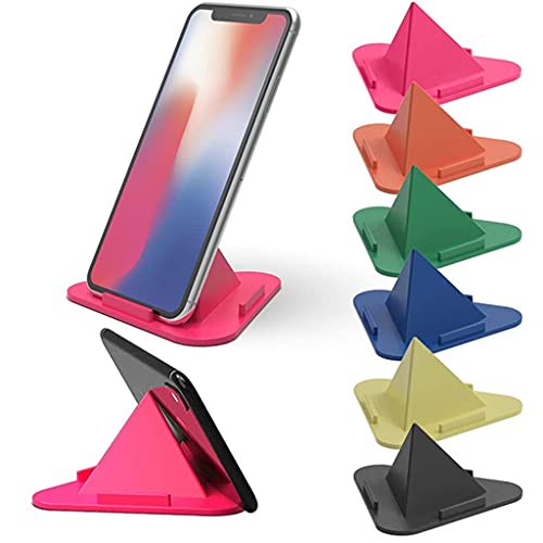 MAPPERZ Univeral Portable Three-Sided Pyramid Shape Desktop/Table Mobile Holder Stand Compatible with All Mobile Phone