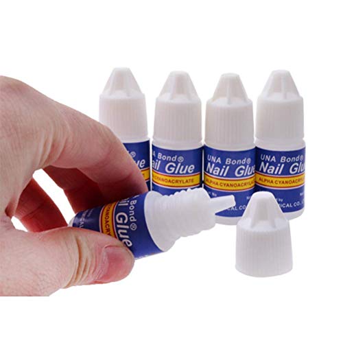 MAPPERZ Artificial Nail Glue for Fake Nails/Professional Nail Art Glue Manicure Tool For Fake/False Nails (SET OF 5) x3g
