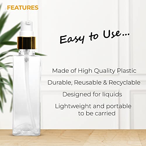 MAPPERZ Square Bottle with Golden Spray