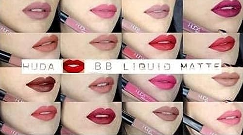 MAPPERZ Super Matte Mini Lipstick Velvety Long Lasting High Pigmented Multicoloured Waterproof Liquid Lipsticks for Women and Girls (Set 12)