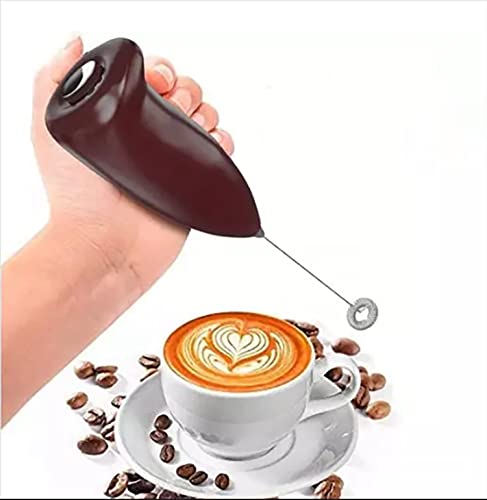MAPPERZ Multicolored Mini Coffee Milk Egg Beater Electric Foam Hand Blender Mixer Classic Sleek Design Froth Whisker Latte Maker for Milk, Coffee, Beater, Juice, Café Latte, Cappuccino