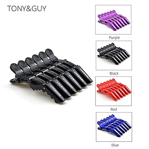 MAPPERZ Professional Hair Styling Clips Sectioning Crocodile Hair Clips Plastic Hair Grip Clips Cutting Clamps Styling Sectioning Clips (Black)