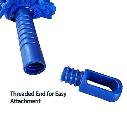 MAPPERZ Foldable Microfiber Fan Cleaning Duster Brush with Extendable Rod for Home, Kitchen, Car Brush with Long Rod (Multi-Color)