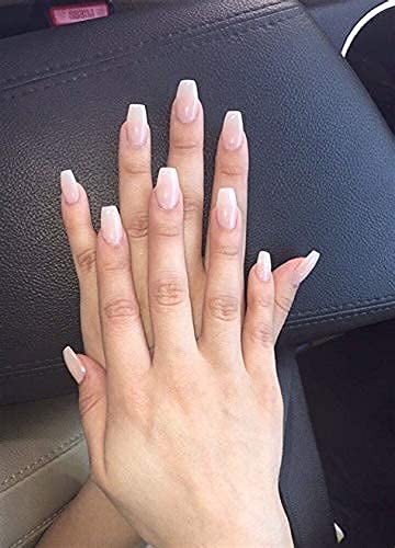 Mapperz Artificial Nails Set With Nail Glue Women Professional Artificial 100 Nail White False Nails (100 Nails with 1 Glue)
