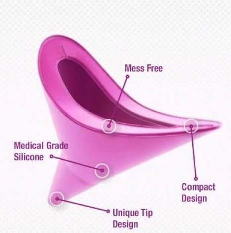 MAPPERZ Stand and Pee Reusable Portable Urinal Funnel for Women - Multicolor
