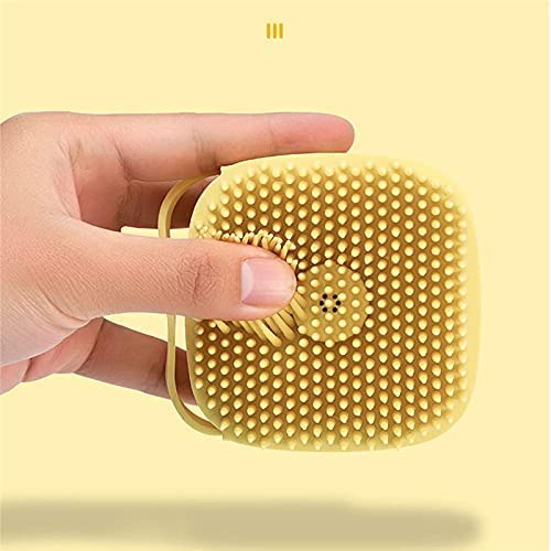 MAPPERZ Silicone Massage Bath Brush/ Exfoliating Shower Brush With Soap Dispenser/ Multi-function Gel Bath Brush Body Cleaning Pore Exfoliator - Multicolor