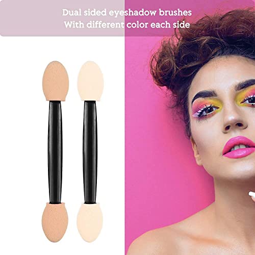 MAPPERZ Professional Double Sided Sponge Eyeshadow Applicator Brush Oval Shape Sponge Applicator (Pack OF 12)