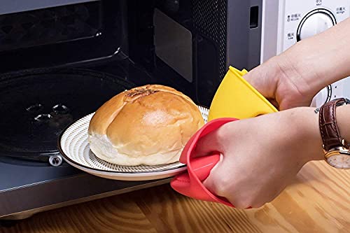 MAPPERZ Silicone Pot Holder Heat Resistant, Oven Mitts Glove Cooking Pinch Grips Glove Hand Clip Convenient Pot Holder Utensil Tool - Multicolor