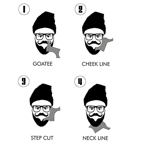 MAPPERZ Beard Shaper Tool For Men with Comb For Home And Salon Use/Beard Shaper For Men-Two Ways